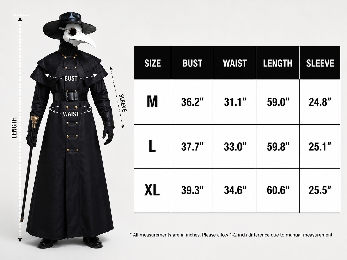 Raven Plague™ | Premium Plague Doctor Costume Set